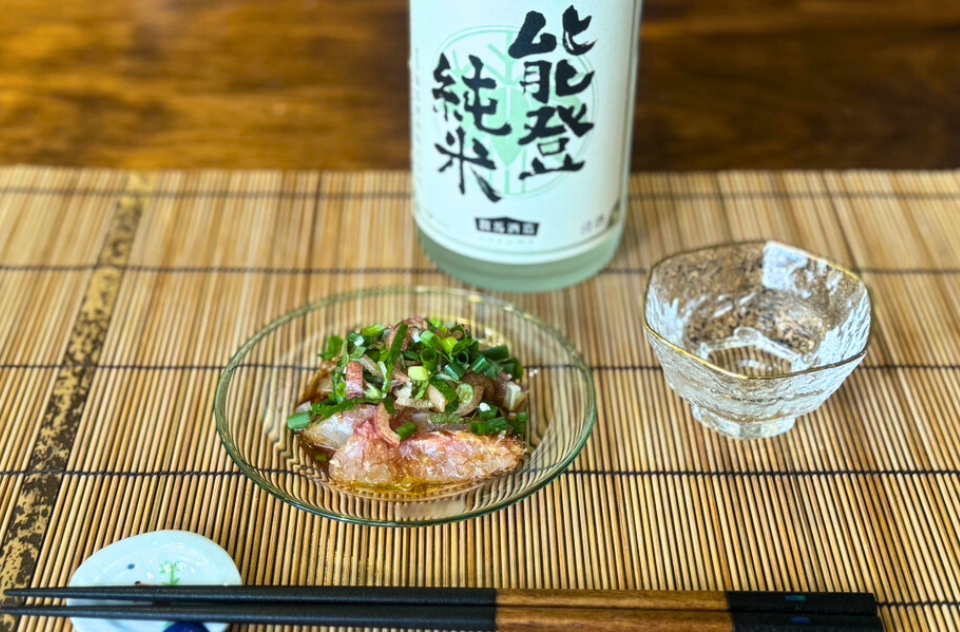 【日本酒を楽しむ美味しいレシピ】竹葉 能登純米 × 薬味たっぷり和風カルパッチョ